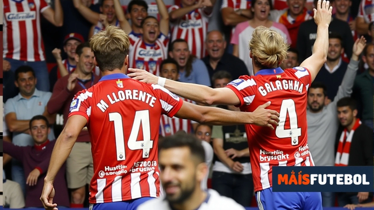 Atlético de Madrid vence Valencia por 3-0 com gols de Alvarez e Gallagher