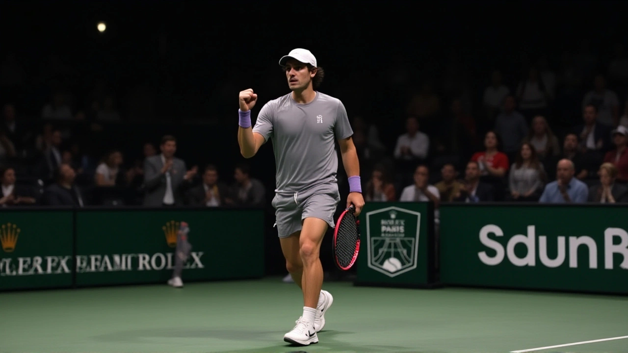 Fonseca cai para Khachanov em Paris e encerra temporada antecipadamente por lesão